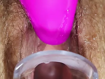 Palpitation orgasm inside cunt close-up