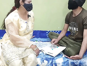 Rukhsana1's stepdaughter gets their way mean aggravation drilled at the end of one's tether Indian Tharki Educator in Hindi Audio Hookup
