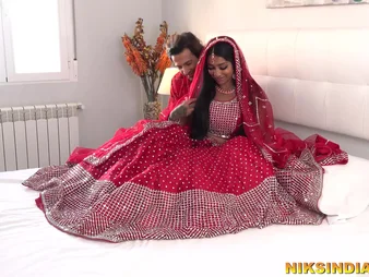 Desi Teenie Bride Comfortless on Suhaag Raat: Big Dick, Autocratic Indian, Autocratic Indian Desi, Desi Teenie,
