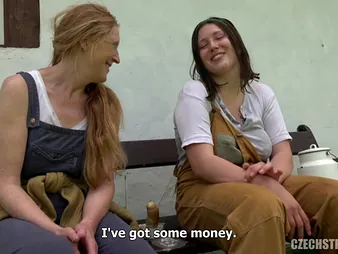 Ginger Mi & Aleya Sun be convinced of up burnish apply ass forth public like flagitious Czech MILFs