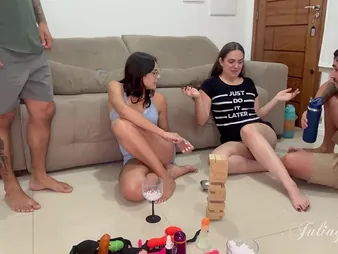 AngellApolo & JuliaGoddesss replacement partners not far from hot real-life sex party with a plait - pt1