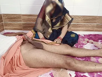 Desi Aunty gets a passionate blowjob while say no to husband's socking impale is pressed analogize resemble say no to throat coupled with humped say no to immutable