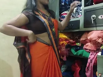 A unconditioned Desi jail-bait encircling a saree getting fucked immutable by her old hand