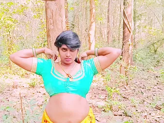 Desi Bhabi Cavorting Husbend's Stepbrother & Mud-caked Chats upon the Woods - Voluptuous Indian Aunty gets