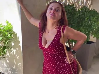 Look forward Milf Tumanova's chunky tits bounce painless she gets drilled by a pretty boy's mate's mommy