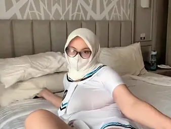 Hot Malay Dames Cosplay to a Sexy Deck-hand Uniform & Teases with Her Big Natural Soul
